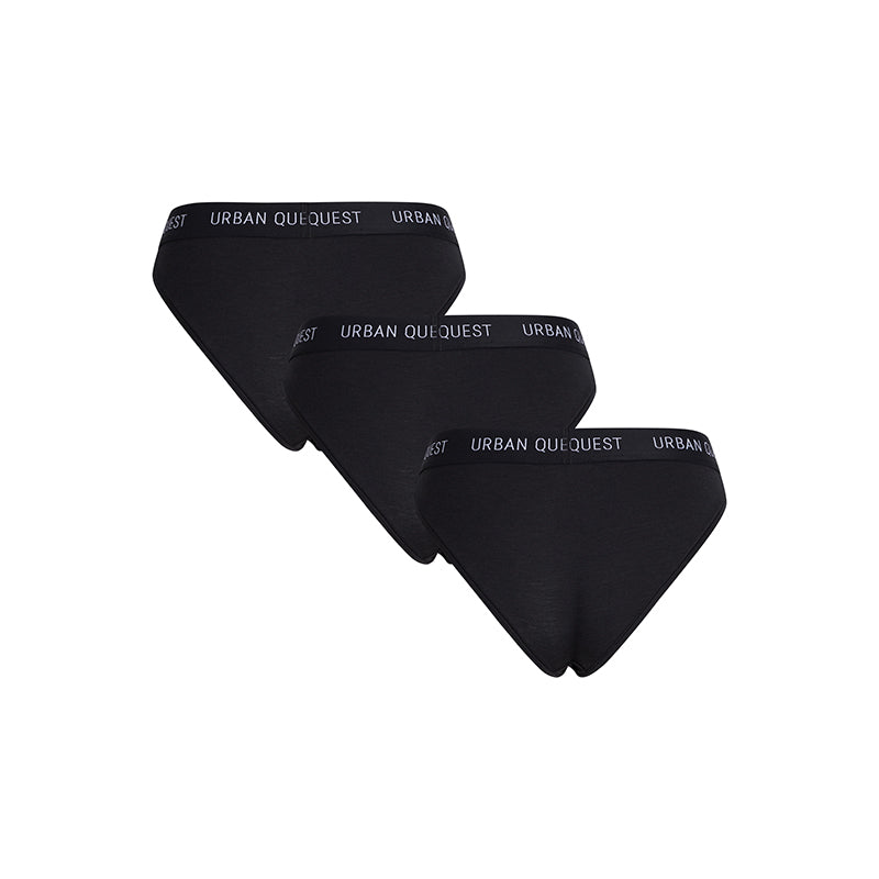 Urban Quest 3-Pack tai trusse, sort - UQ1180 - 9000 - Black