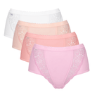 Sloggi Chic 4-pak maxi trusse, multi - 10214673 - M019 - Pink Light Combination