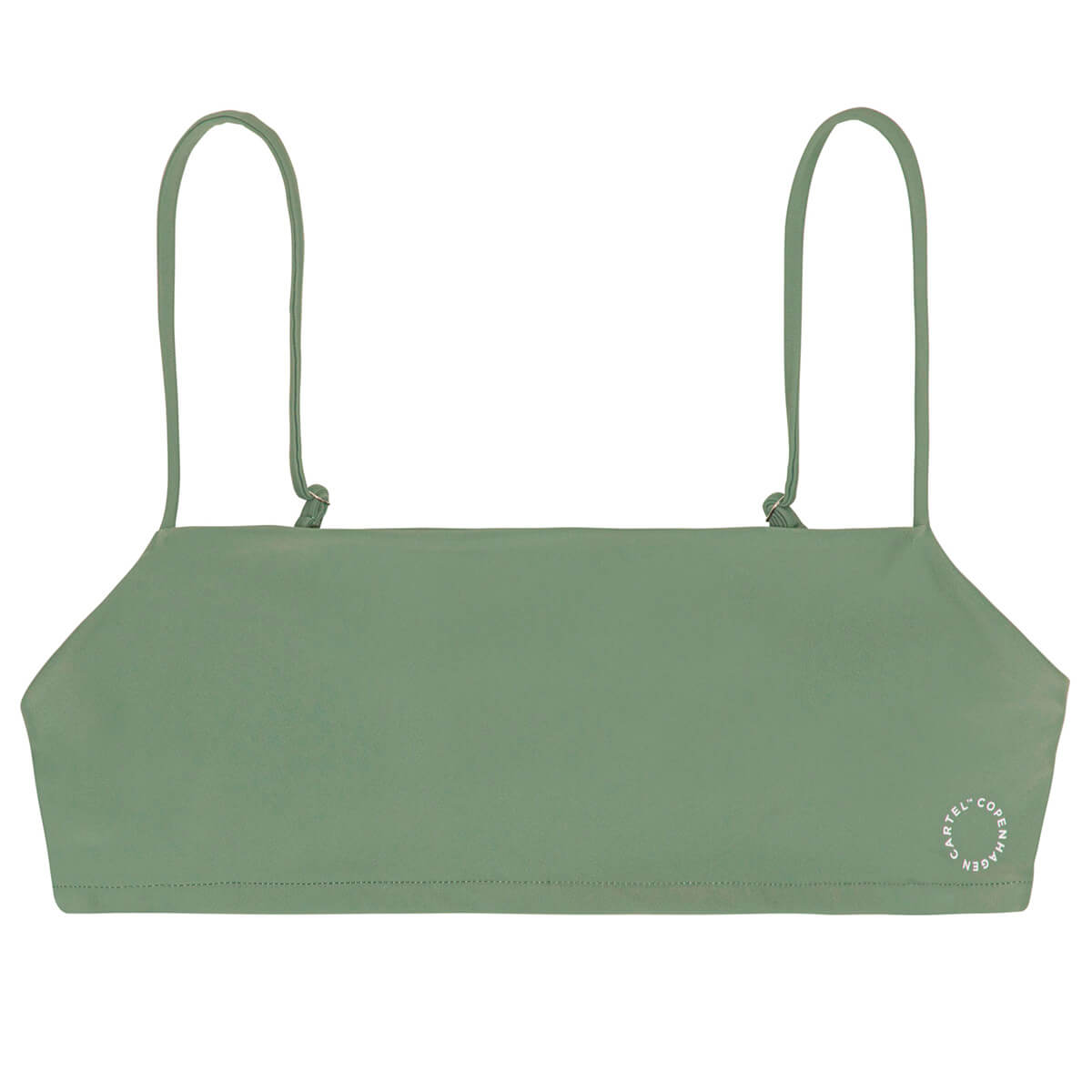 Copenhagen Cartel Sanur bikini top uden bøjle, grøn - 12124 - Army - Army