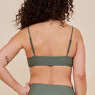 Copenhagen Cartel Sanur bikini top uden bøjle, grøn - 12124 - Army - Army