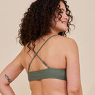 Copenhagen Cartel Sanur bikini top uden bøjle, grøn - 12124 - Army - Army