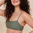 Copenhagen Cartel Sanur bikini top uden bøjle, grøn - 12124 - Army - Army