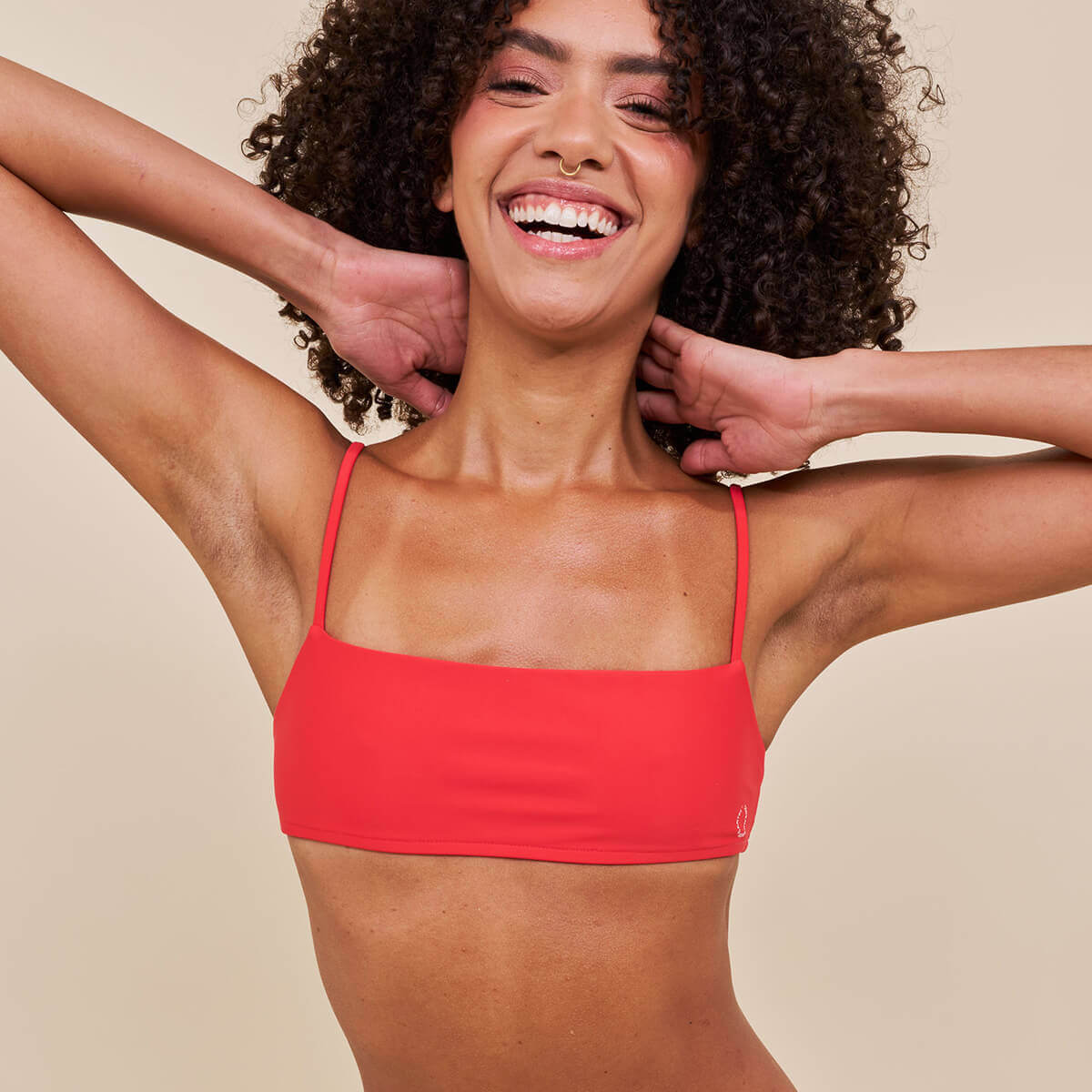 Copenhagen Cartel Sanur bikini top uden bøjle, rød - 12124 - Heat - Heat