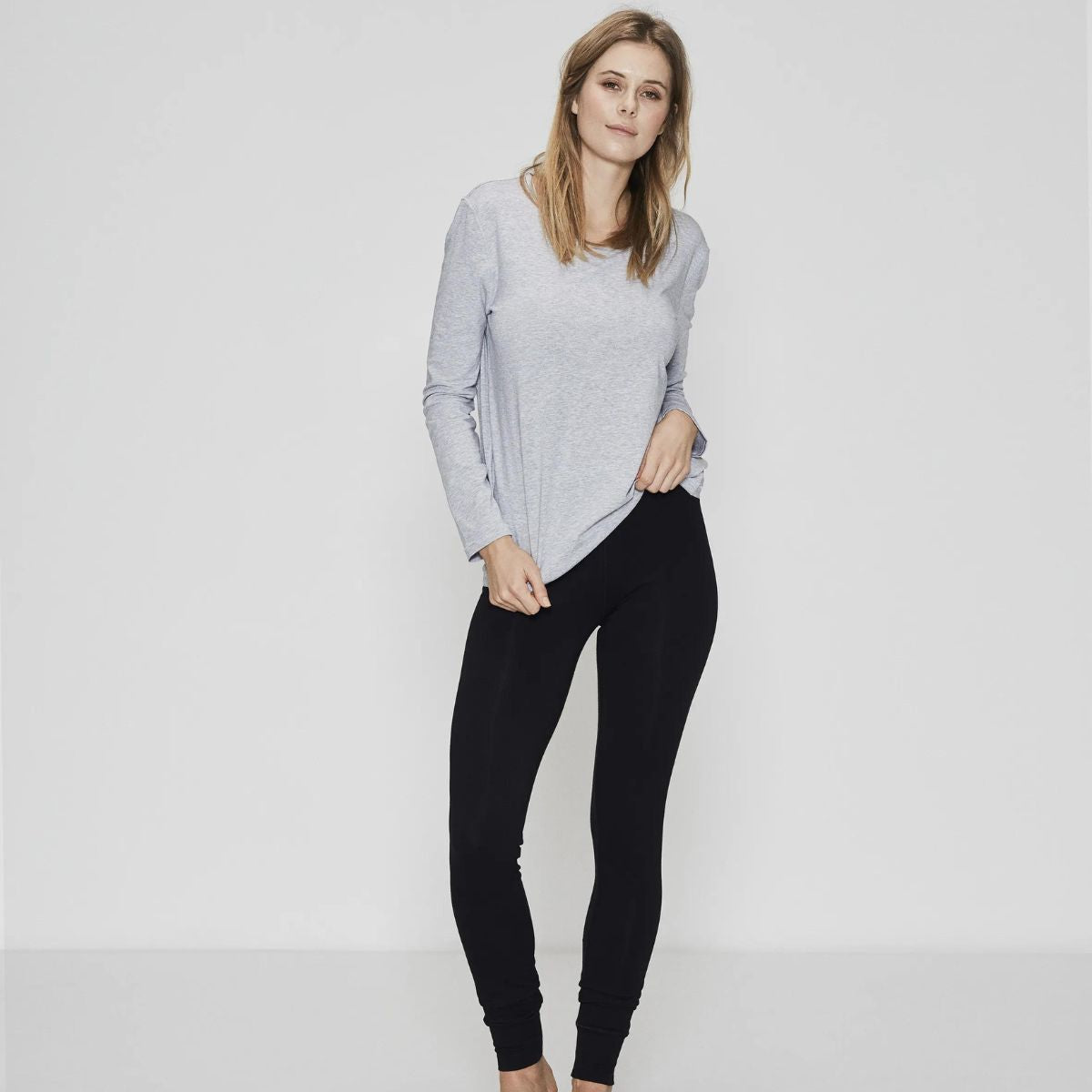 JBS of Denmark Bamboo Blend LS bluse, grå - 8-11230-14-5 - 5 - GRÅ