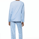 Mey Flower Meadow pyjamas, lyseblå - 1240002 - 1116 - Blue Silk