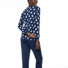 Mey Scribbled Dots pyjamas, blå - 1240017 - 1118 - Deep Marine