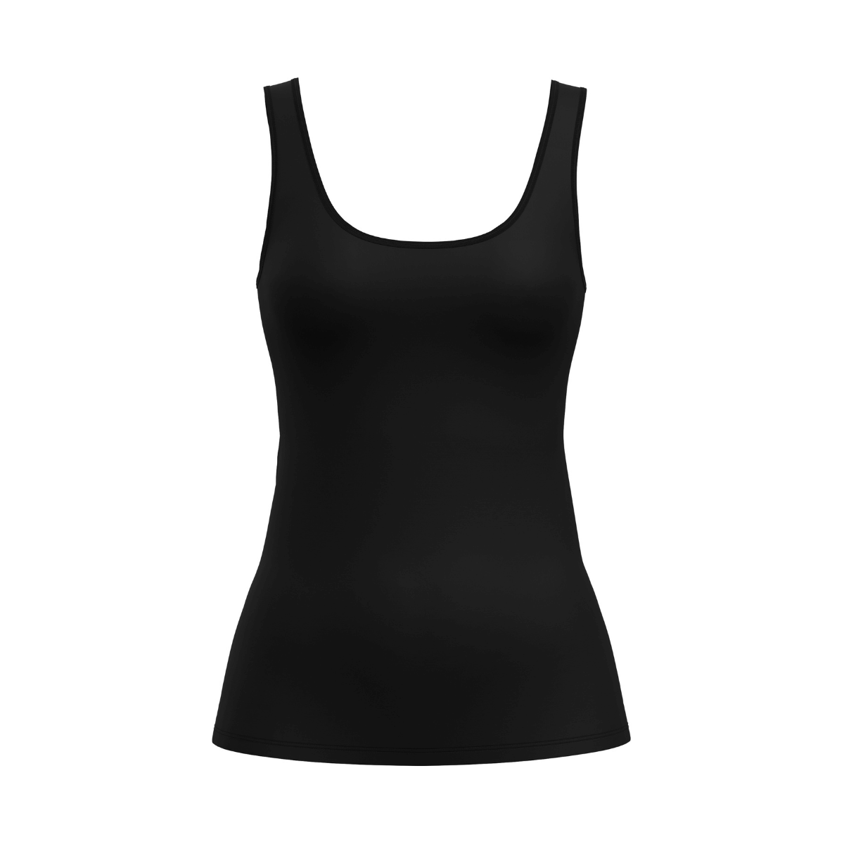 Calida Sleek Skin top, sort - 12437 - 992 - Black