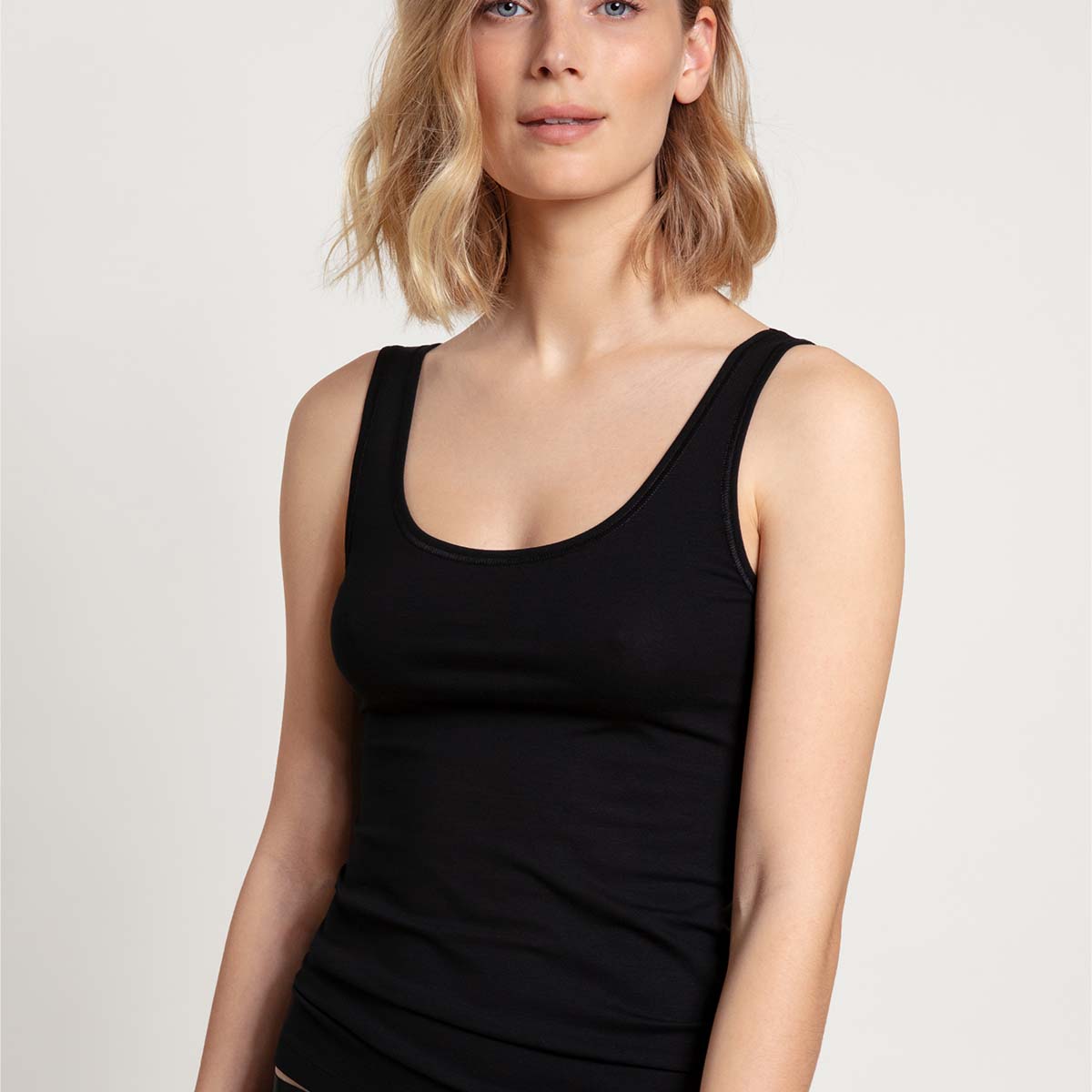 Calida Benefit Women 2-Pack top, sort - 12641 - 992 - Black