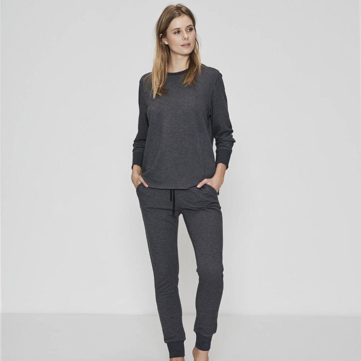 JBS of Denmark Sweat bluse, grå - 8-11270-14 - 8 - Dark Grey Melange
