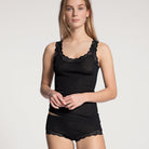 Calida Richesse Lace Tank top, sort - 12990 - 996 - Black