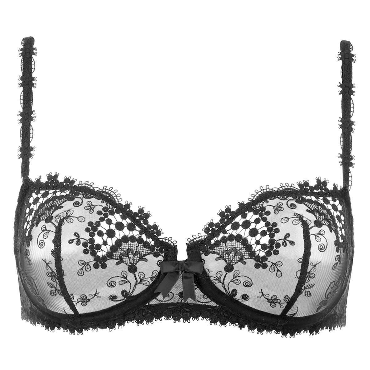 Simone Pérèle Wish balconette BH, sort - 12B330 - 015 - Black