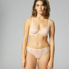Simone Pérèle Rêve tanga trusse, lyserød - 12Z710 - 314 - Sakura Pink