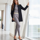 Hype The Detail Printed leggings, beige - 3-200-21 - 39 - Brown