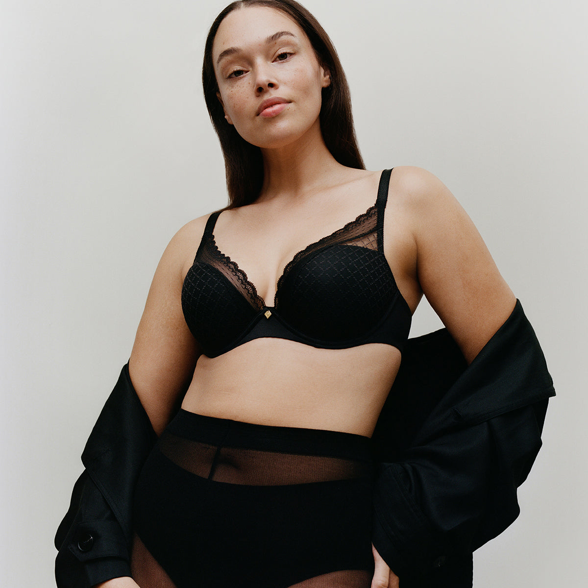 Chantelle EasyFeel Norah Chic plunge BH, sort - C16MNA - 011 - Black