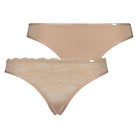 Hunkemöller Angie 2-Pack g-streng, nude - 136471 - RUGBY TAN - Rugby Tan