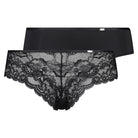 Hunkemöller Angie 2-Pack brazilian trusse, sort - 136474 - BLACK - Black