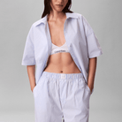 Calvin Klein natskjorte, blå - LV00QS7652 - 2NE - Sera Stripe Blue Descent