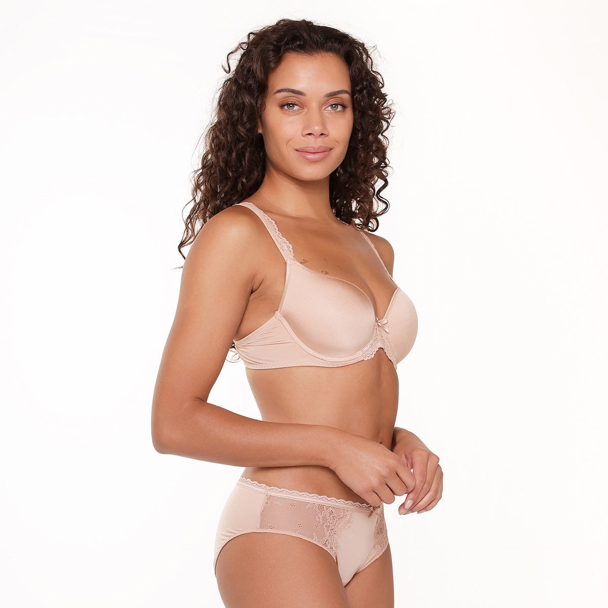 LingaDore Daily BH med bøjle, nude - 1400-1 - 03 - Blush
