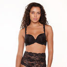 LingaDore Daily push-up BH, sort - 1400-3 - 02 - Black