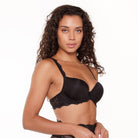 LingaDore Daily push-up BH, sort - 1400-3 - 02 - Black