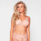 LingaDore Daily Plus Size BH med bøjle, nude - 1400-5C - 03 - Blush