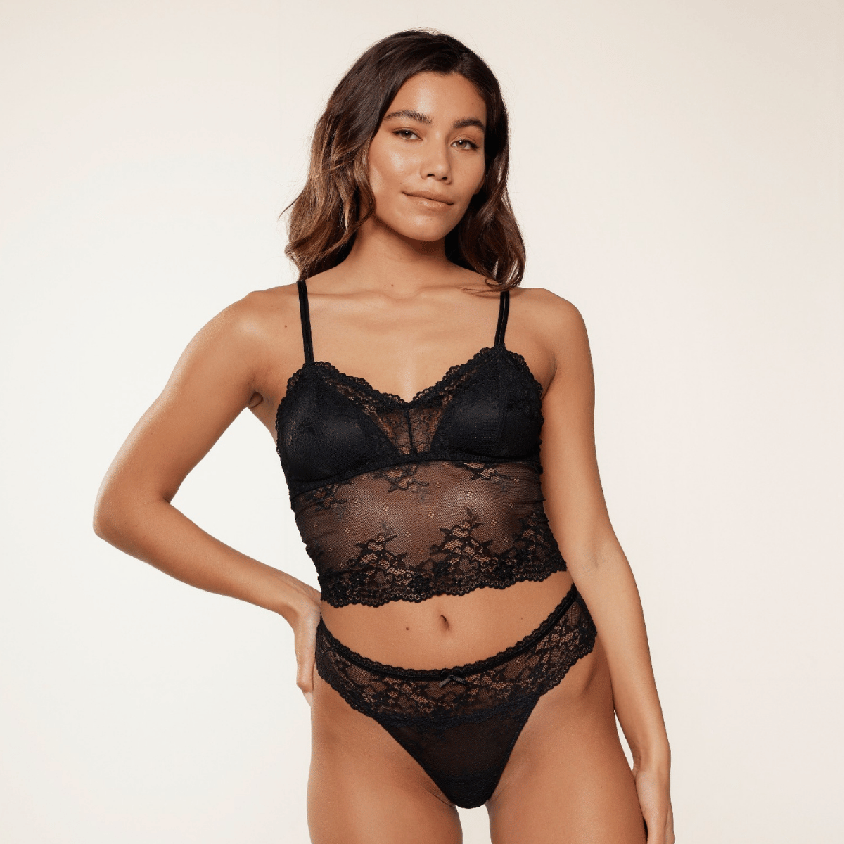 LingaDore Daily bralette BH, sort - 1400P - 02 - Black