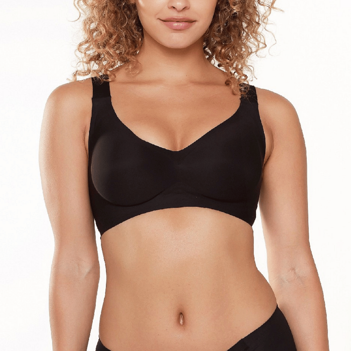 LingaDore Invisble BH uden bøjle, sort - 1400P-1 - 02 - Black