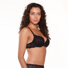 LingaDore Daily push-up BH, sort - 1400 - 02 - Black