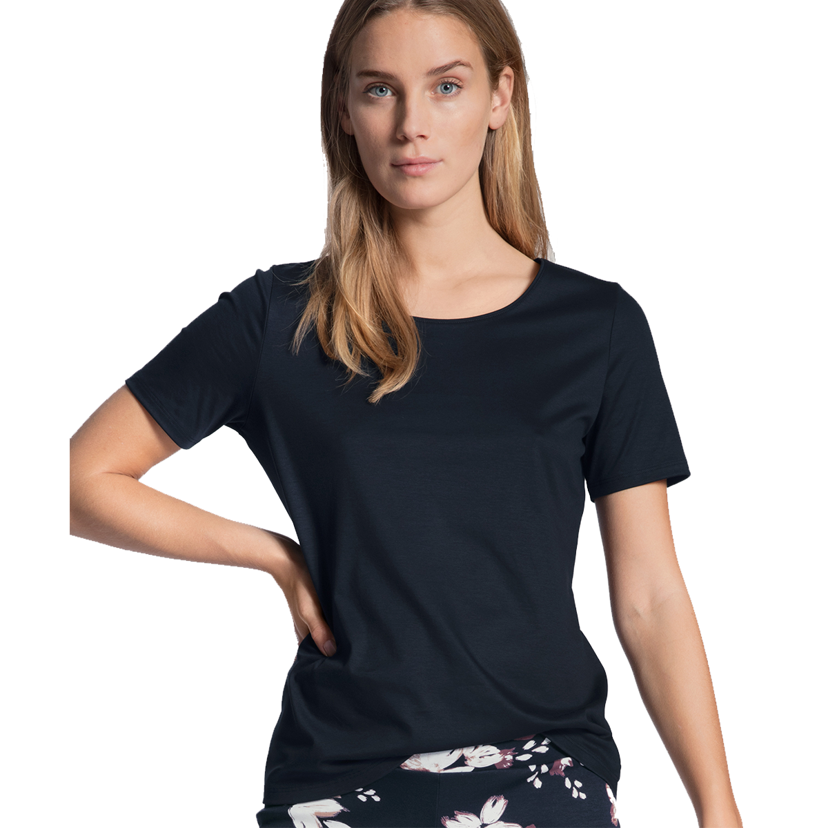 Calida Favourites Dreams top, blå - 14038 - 339 - Dark Lapi