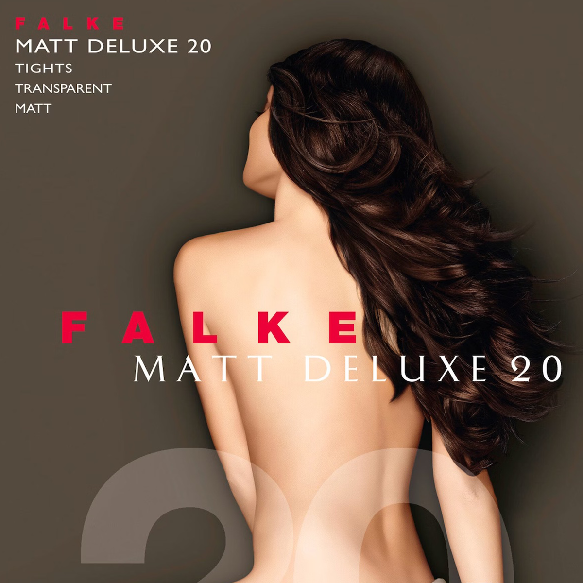 Falke Matt Deluxe 20 Den strømpebukser, blå - 40620 - 6179 - MARINE