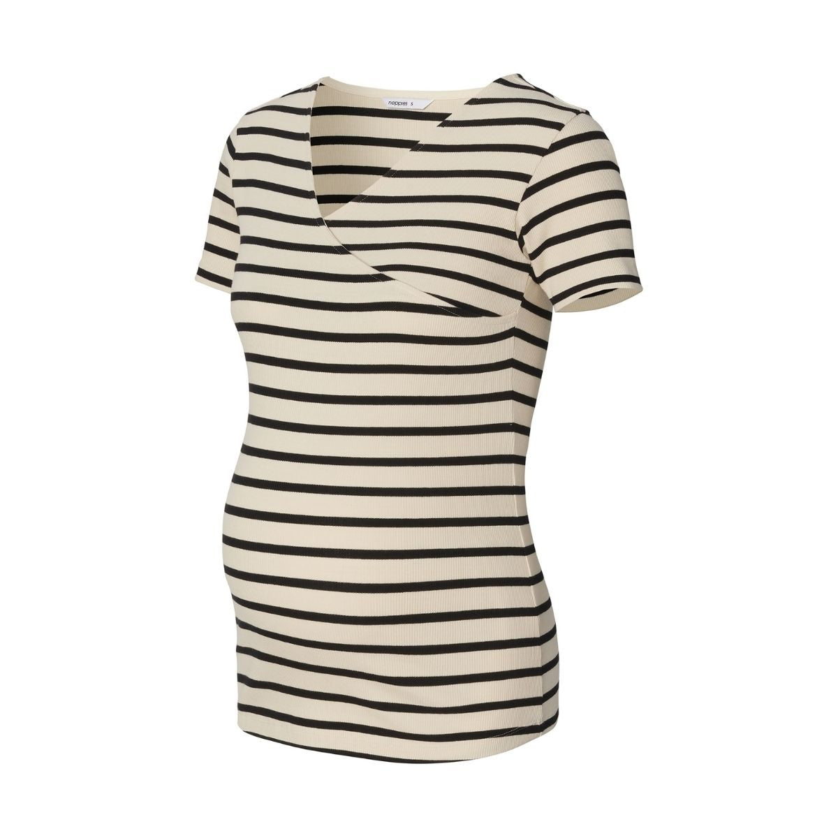 Noppies Sanson Amme t-shirt, hvid - 50N0013 - N340 - Cream Stripe