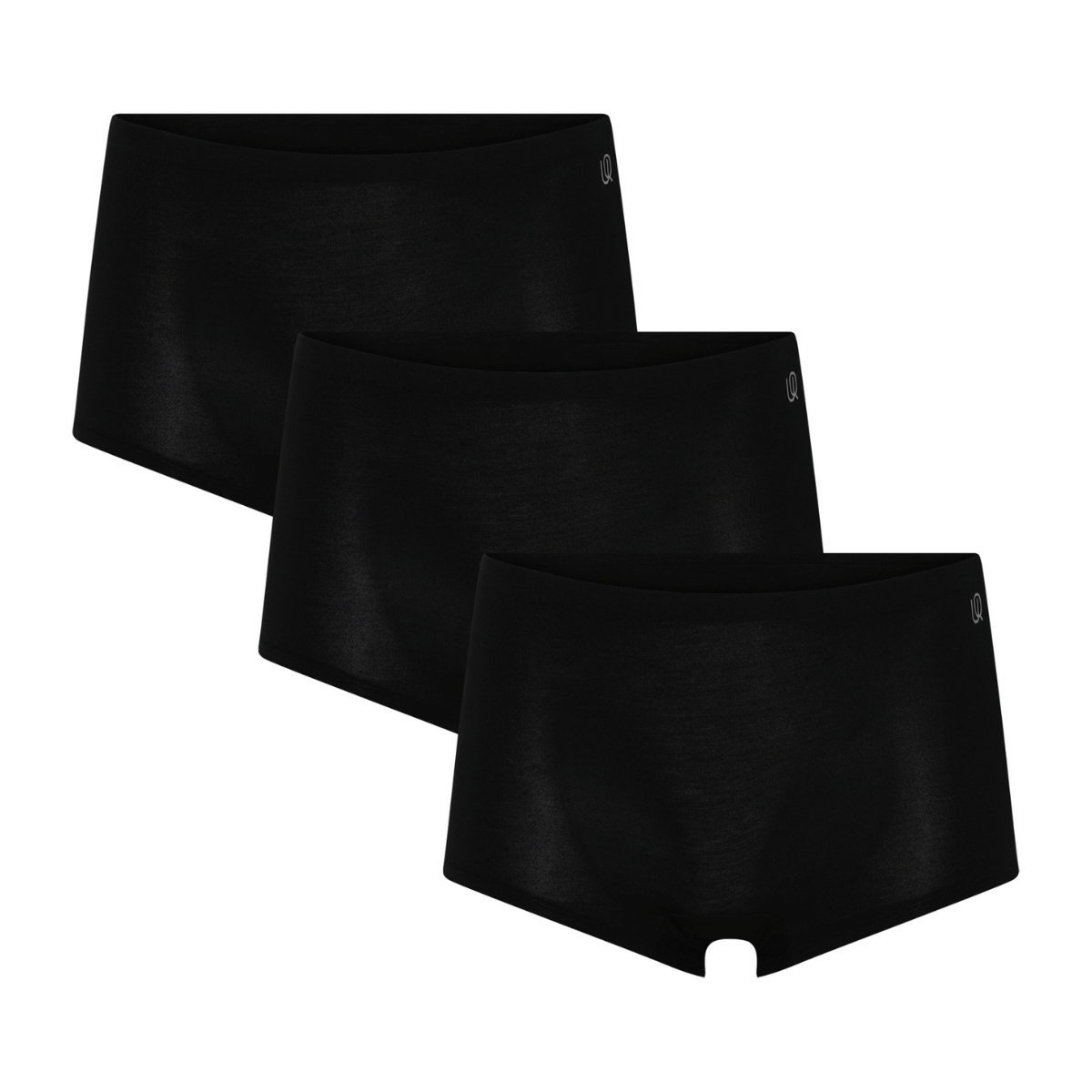 Urban Quest 3-Pack hipster trusse, sort - 15041 - 9001 - Black