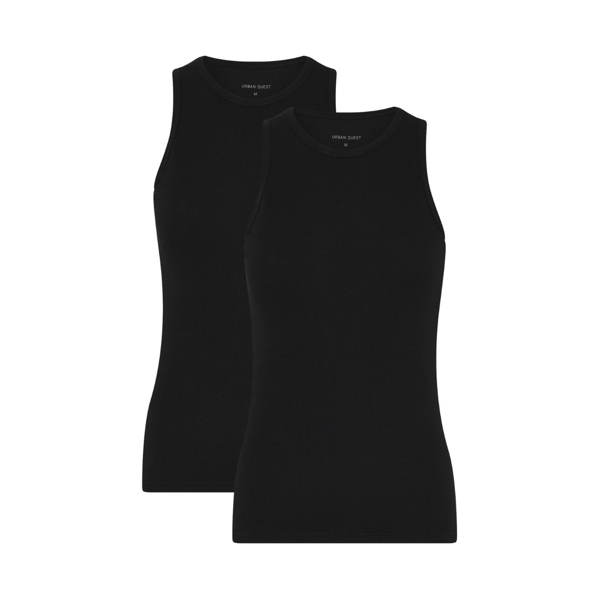 Urban Quest 2-Pack top, sort - 15071 - 9001 - Black