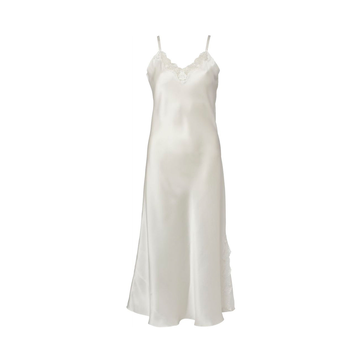 Lady Avenue Silk Jersey natkjole, hvid - 27-80805 - 0 - Off White
