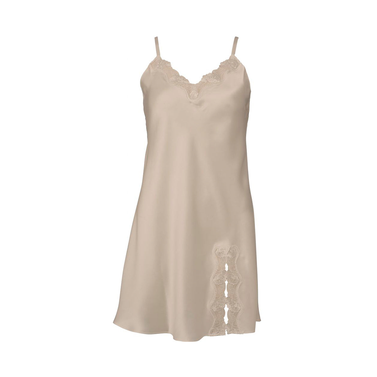 Lady Avenue Silk Jersey natkjole, creme - 27-20803 - 104 - Bailey