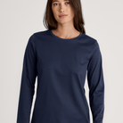 Calida Favourites Sleep nattrøje, blå - 15357 - 488 - Peacoat