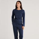 Calida Favourites Sleep nattrøje, blå - 15357 - 488 - Peacoat