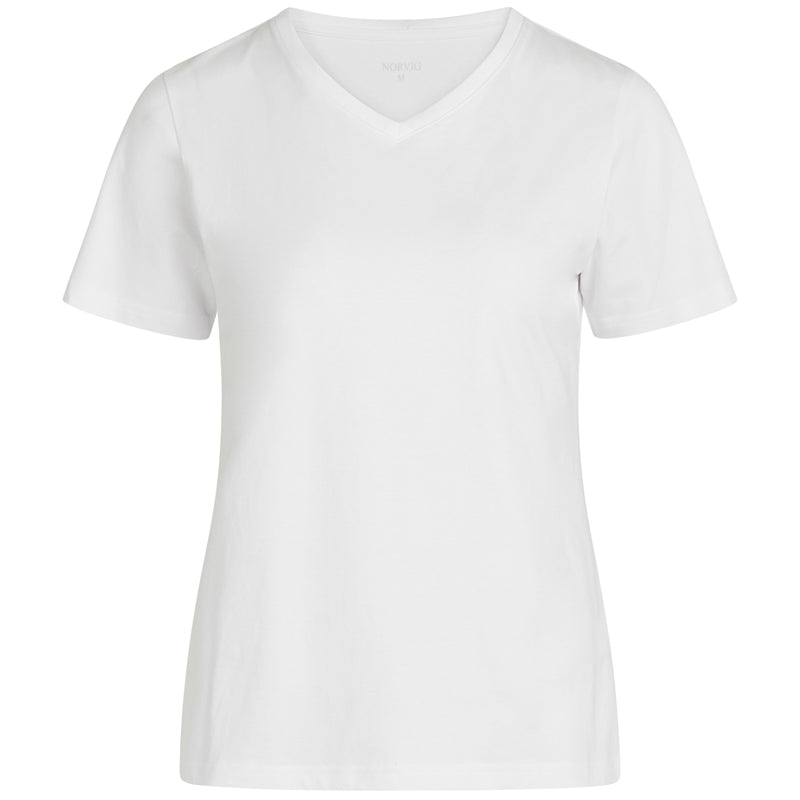 Norvig Ladies V-Neck t-shirt, hvid - 1552 - HVID - White