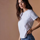 Norvig Ladies V-Neck t-shirt, hvid - 1552 - HVID - White