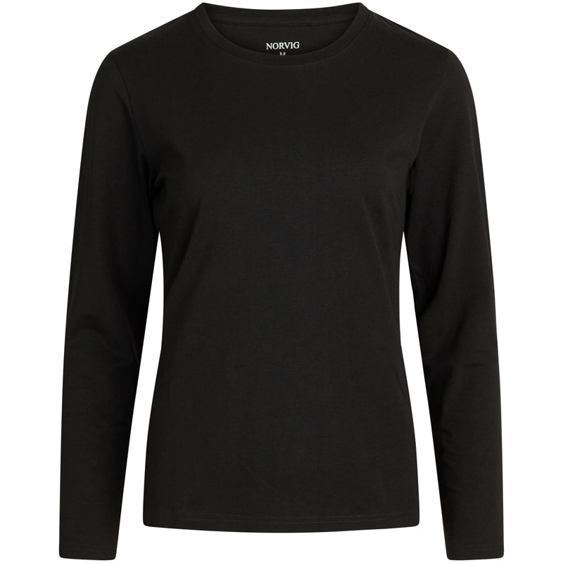 Norvig Ladies O-Neck t-shirt, sort - 1554 - SORT - Black
