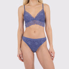 Neo Noir Skin Clementine g-streng, blå - 160344 - 142 - Dusty Blue