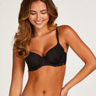 Hunkemöller Angie BH med bøjle, sort - 166942 - BLACK - Black