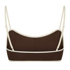Neo Noir Fia bikini top uden bøjle, brun - 167792 - 434 - Dark Brown/Creme