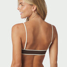 Neo Noir Fia bikini top uden bøjle, brun - 167792 - 434 - Dark Brown/Creme