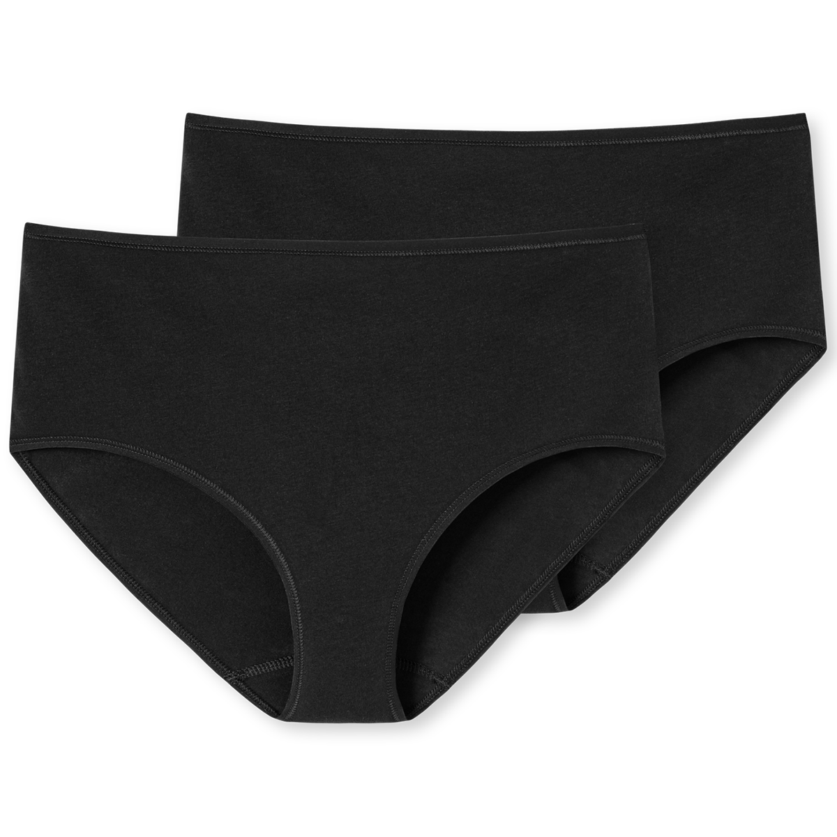 Schiesser 2-Pack midi trusse, sort - 174384 - 000 - Black