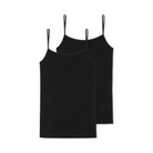 Schiesser 2-Pack top, sort - 174388 - 000 - Black
