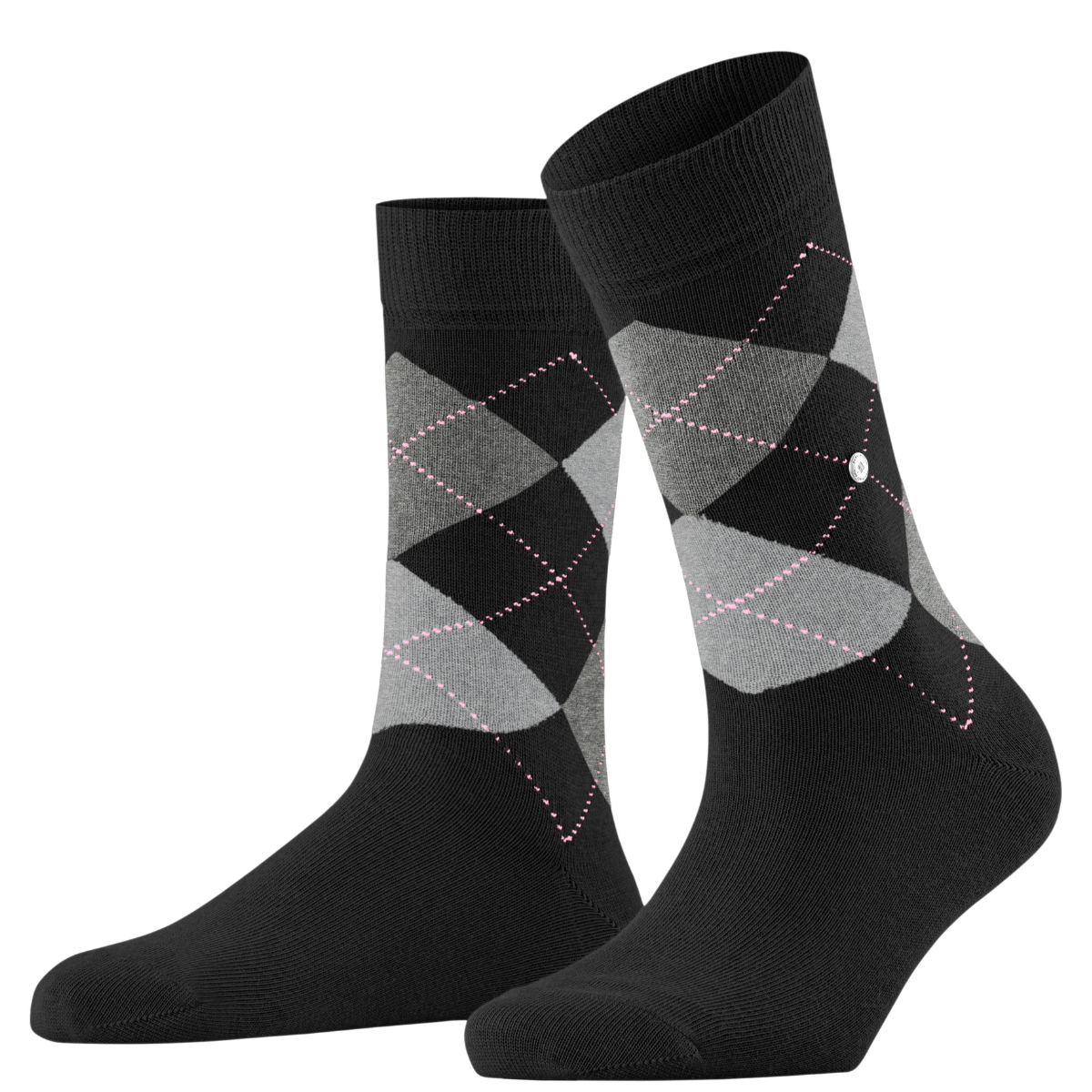 Burlington Queen strømper, sort - 22004 - 3012 - Black-aqua
