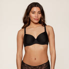 LingaDore Spacer BH med bøjle, sort - 1800 - 02 - Black