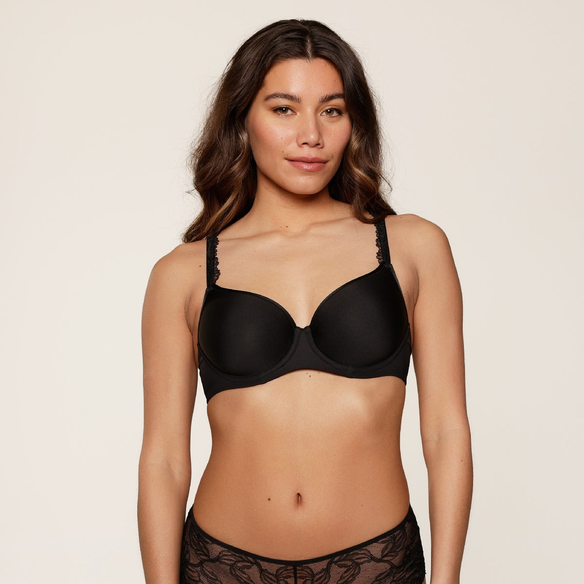 LingaDore Spacer BH med bøjle, sort - 1800 - 02 - Black