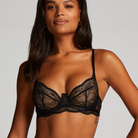 Hunkemöller Isabelle BH med bøjle, sort - 184821 - CAVIAR - Caviar